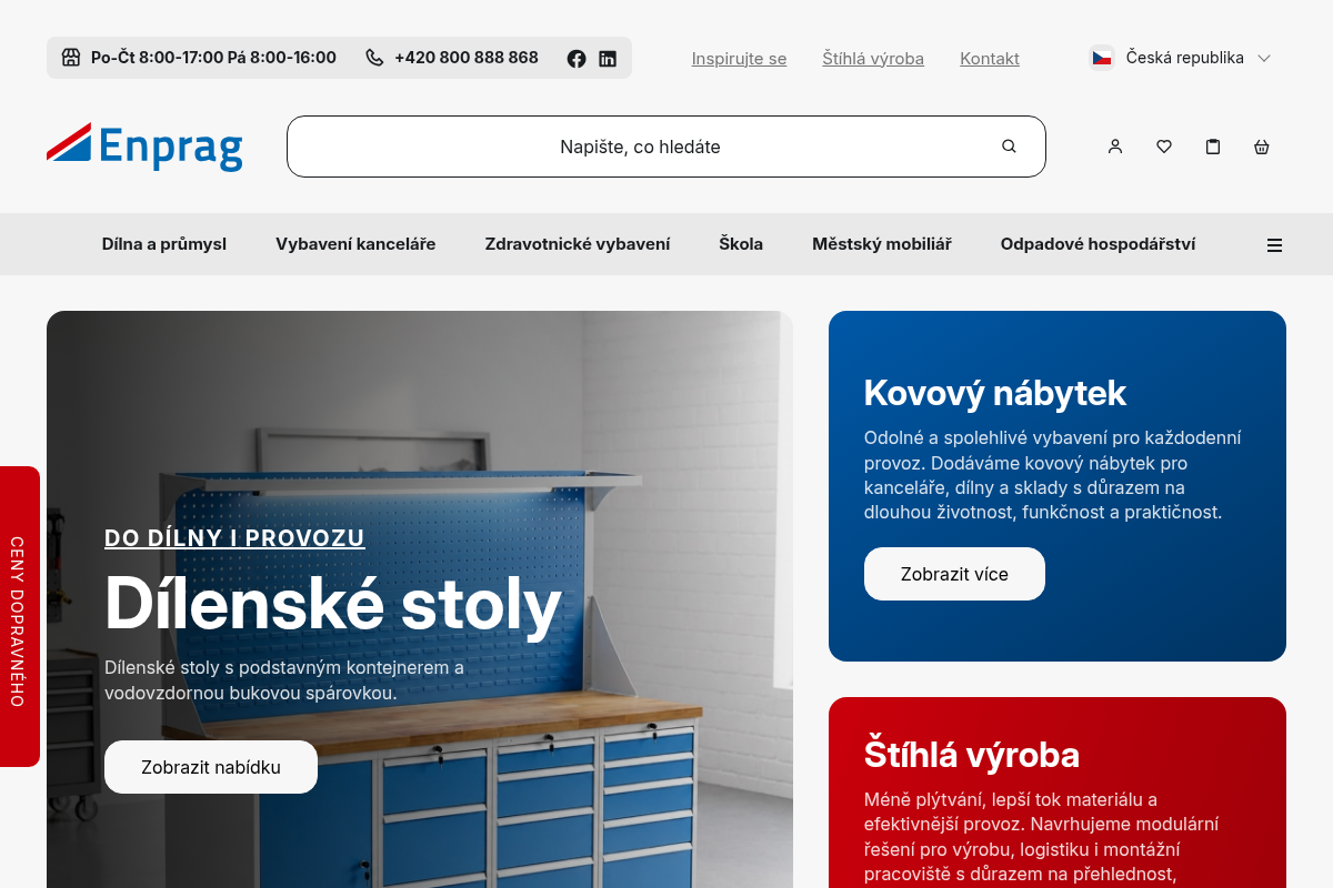 ENPRAG - kovový nábytek
