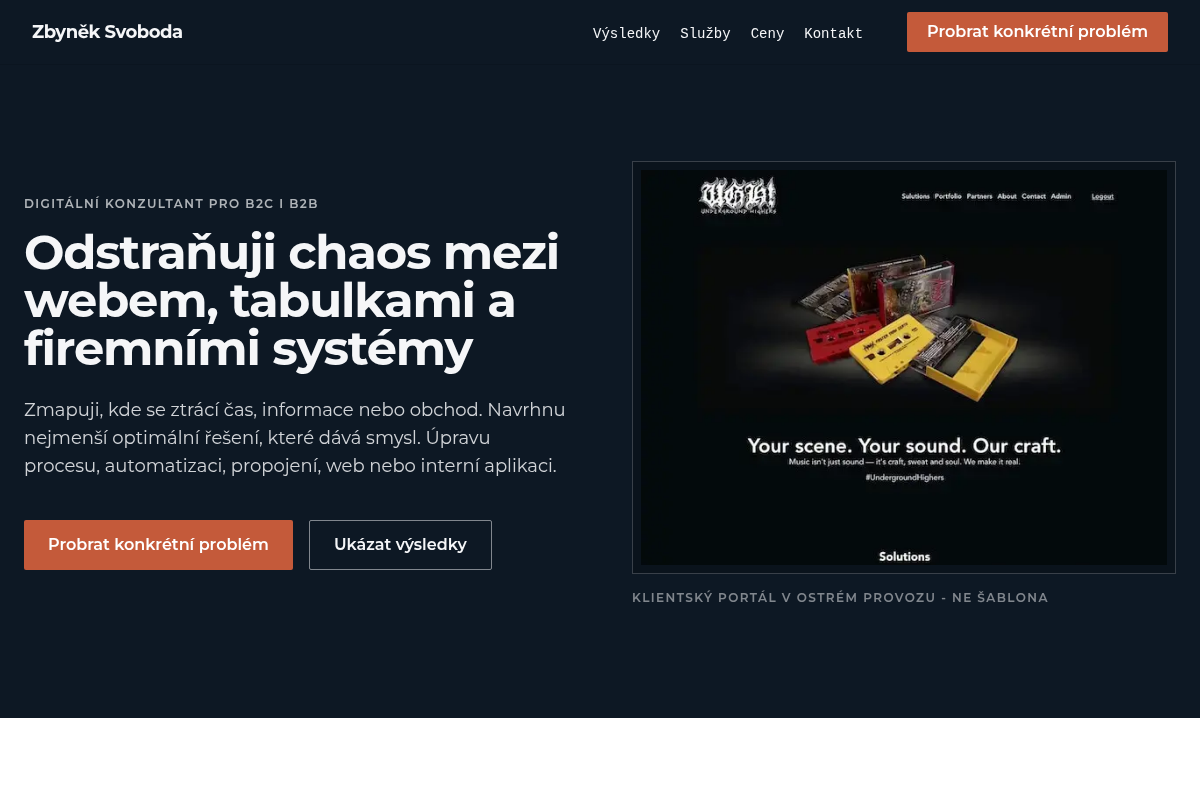 Zbyněk Svoboda - tvůrce webů