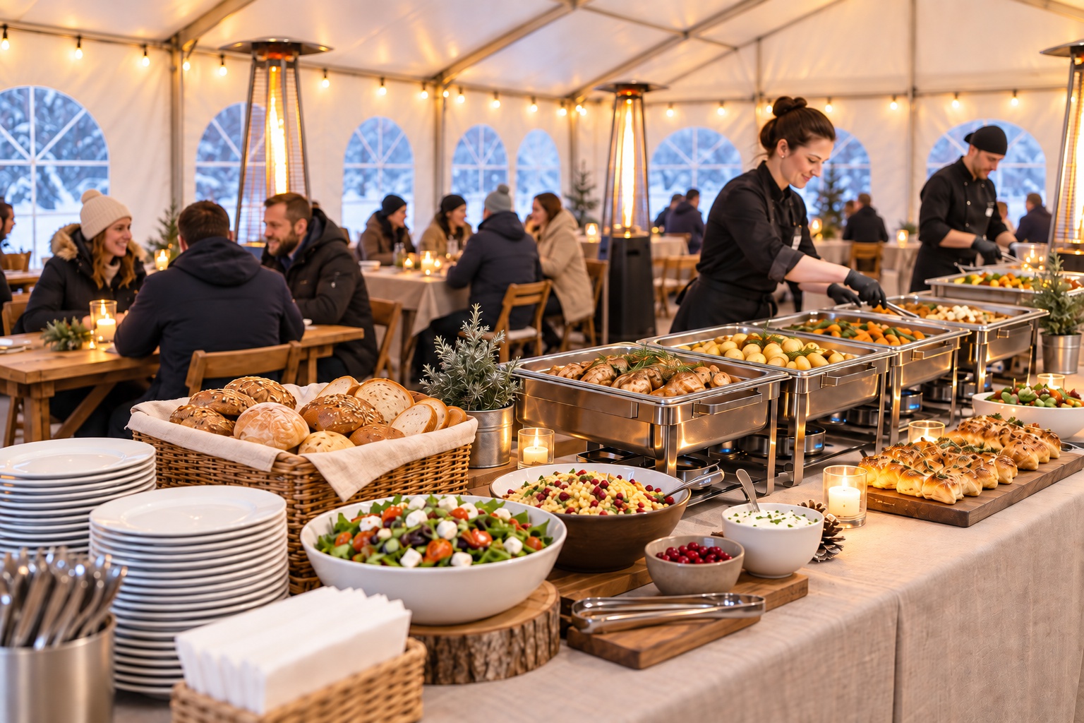 Profi catering na míru pro velké firemní akce.