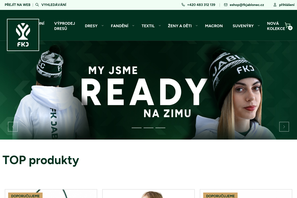 Fanshop FK Jablonec