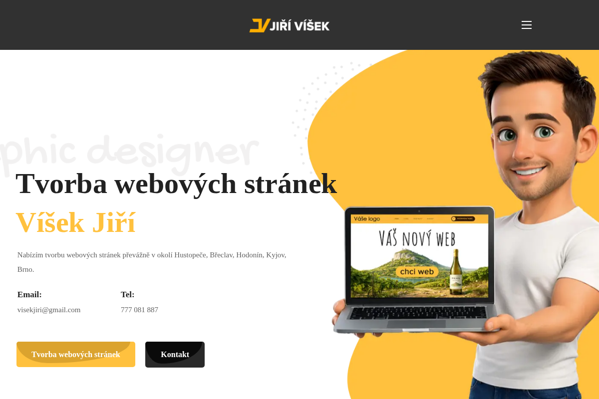 Víšek Jiří - tvorba webových stránek, webgrafik
