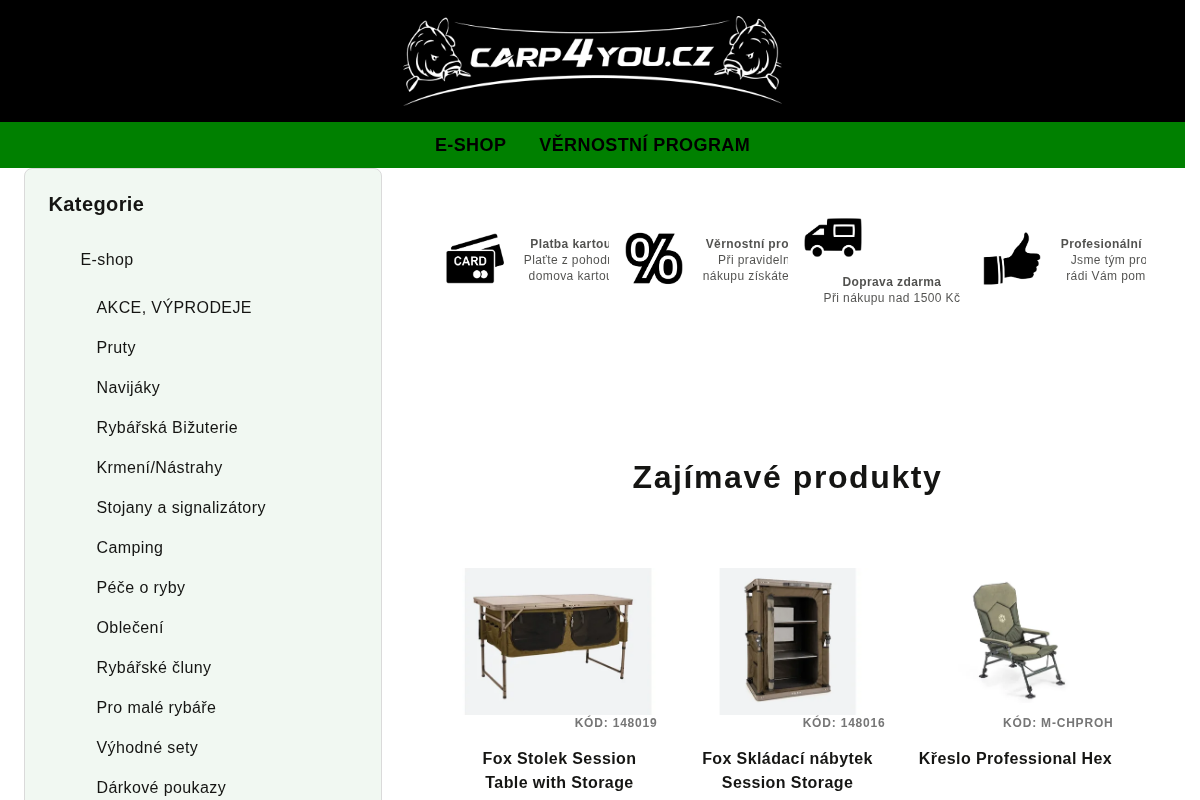 Rybářské potřeby Carp4You