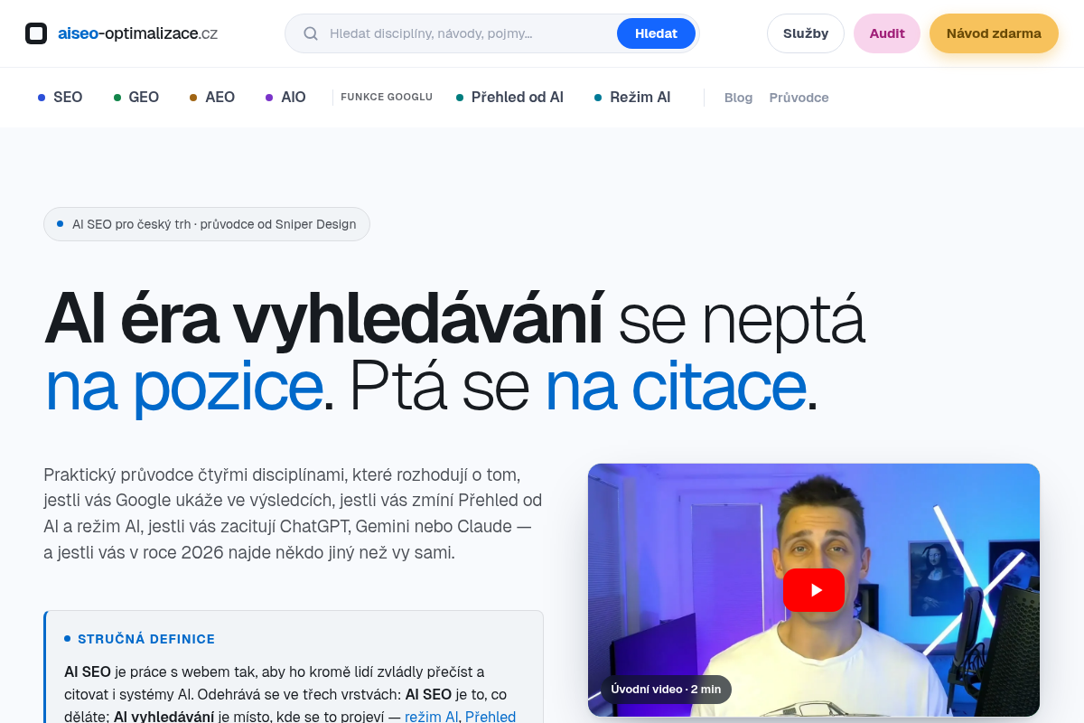 AI SEO optimalizace