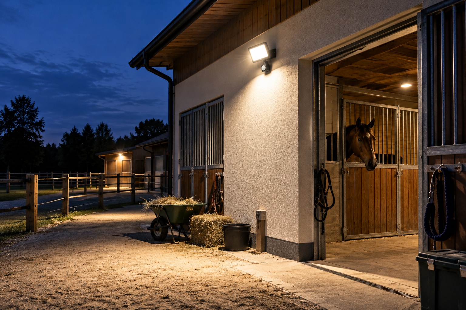 LED reflektor 30 W s pohybovým čidlem IP65
