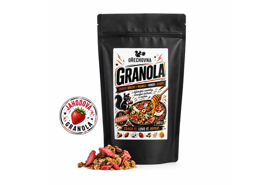 Jahodová granola – křupavý start do nového dne