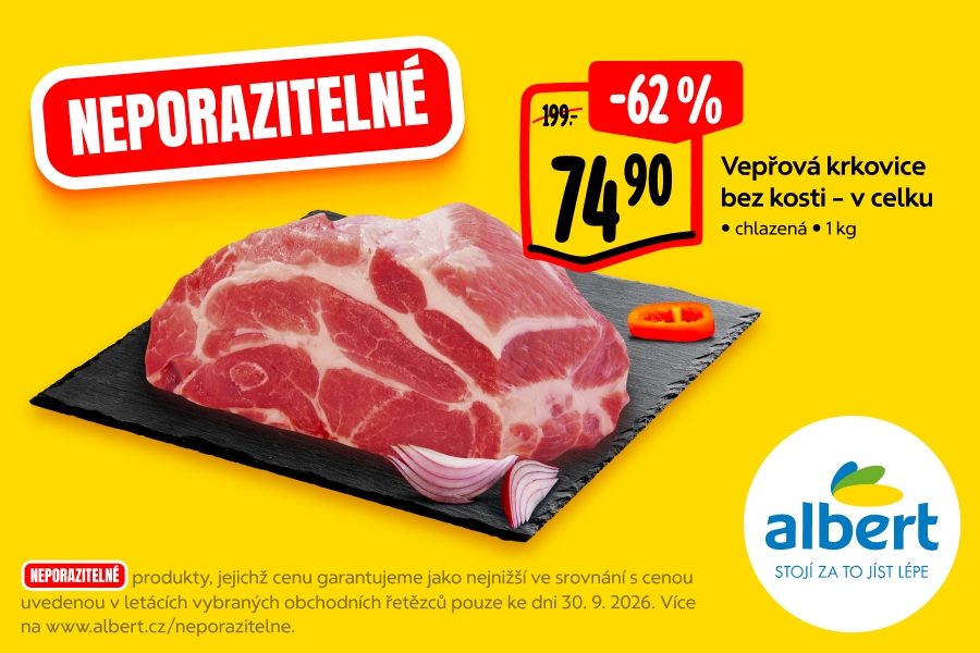 Vepřová krkovice bez kosti - v celku