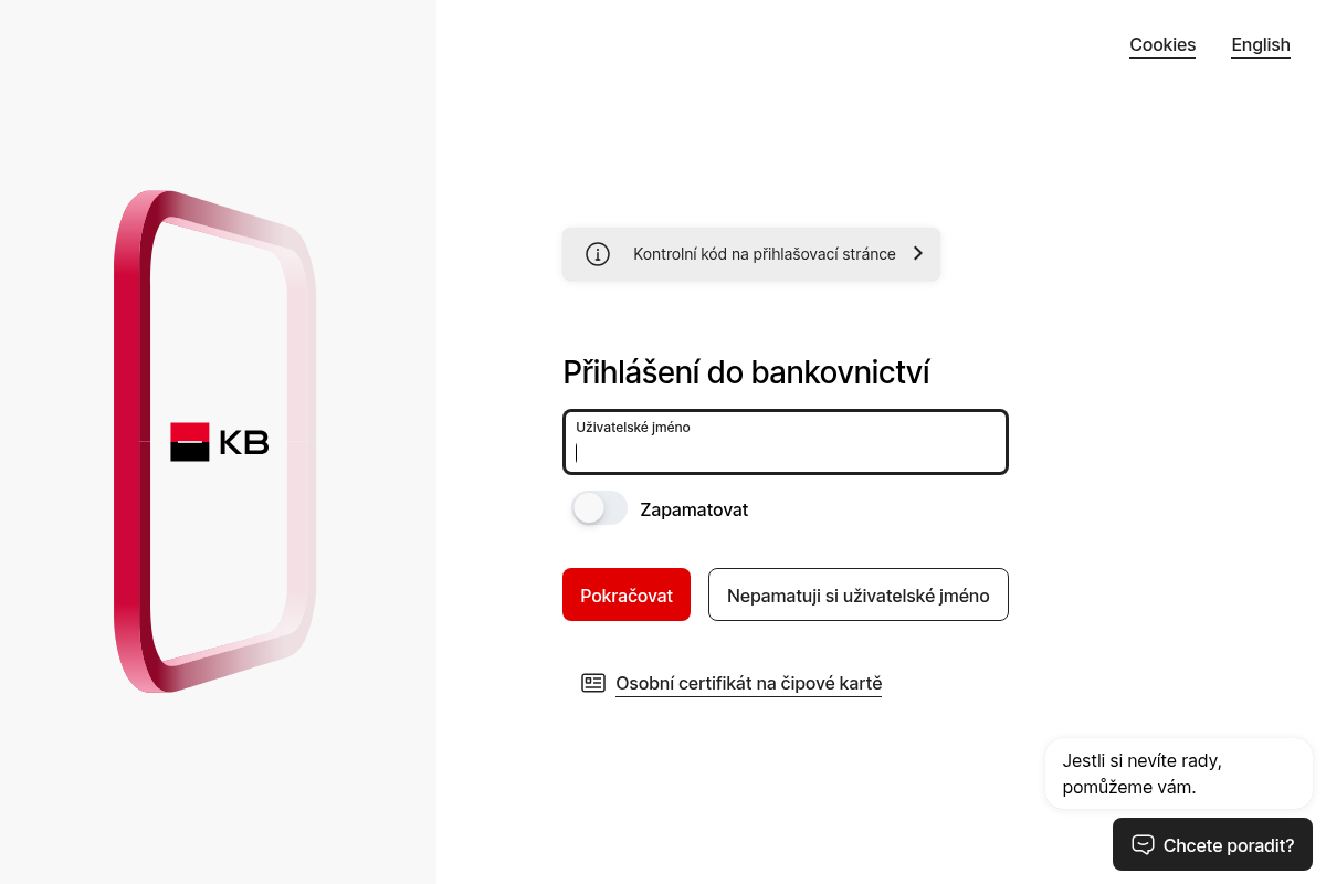 MojeBanka Internetbanking KB