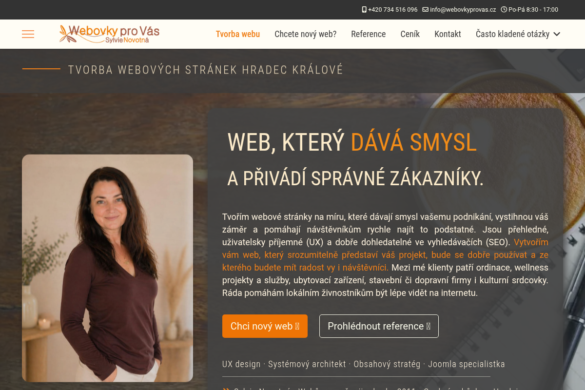 Webovky pro Vás - Sylvie Novotná