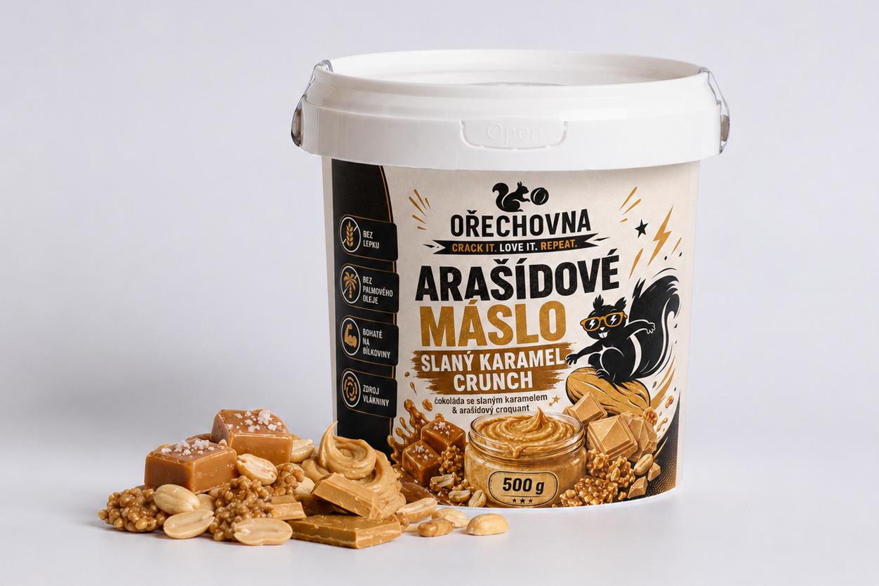 Arašídový krém Slaný karamel & crunch
