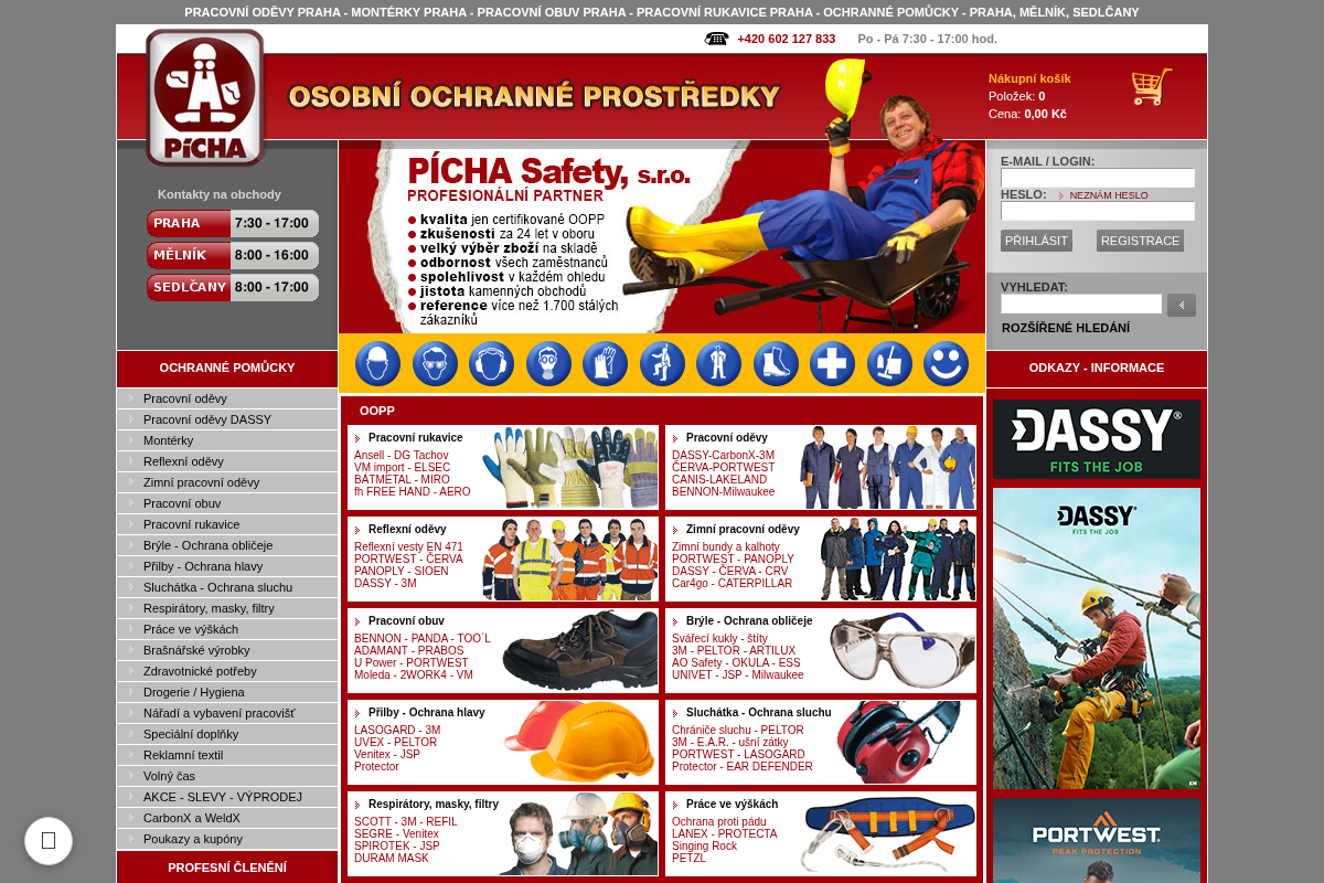 Pracovní oděvy - PÍCHA Safety, s.r.o.