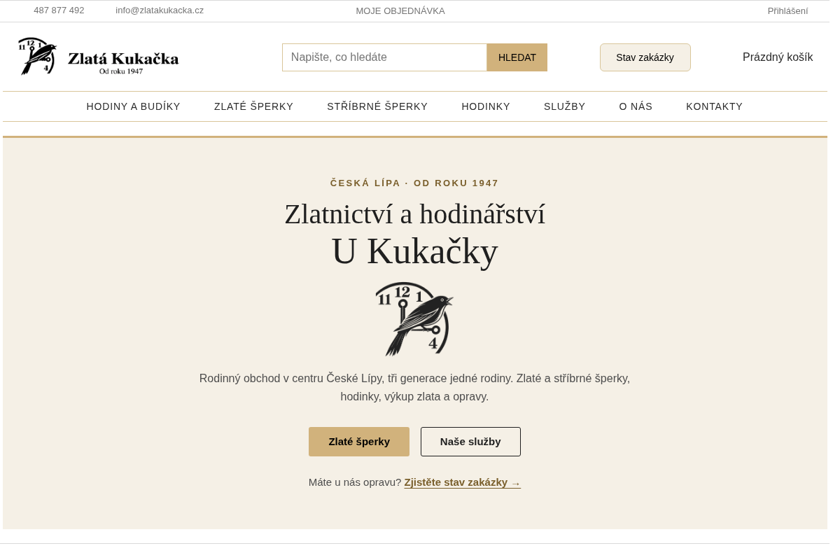 Zlatnictví a hodinářství u Kukačky s.r.o.