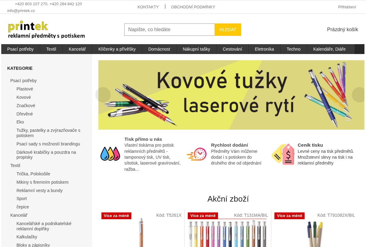 Printek - reklamní předměty s potiskem