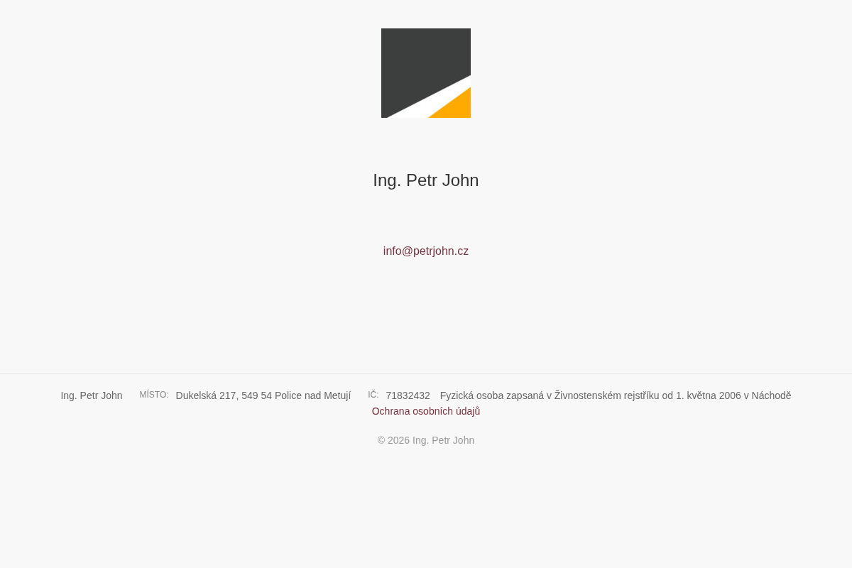 Ing. Petr John