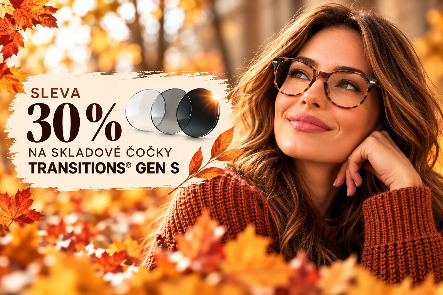 Říjnova akce 2. | SLEVA 30% na čočky Transitions