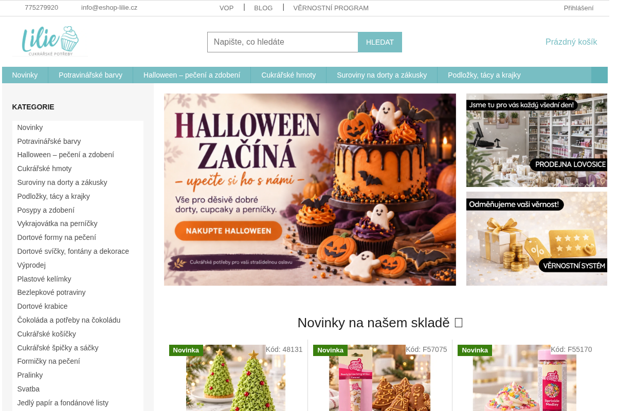 Eshop-lilie.cz: Cukrářské potřeby a pomůcky