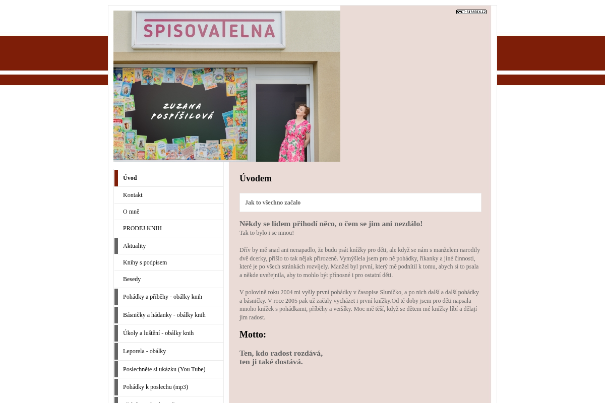Zuzanapospisilova.svet-stranek.cz