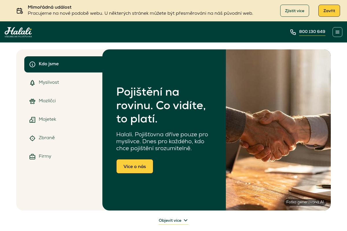 HALALI, všeobecná pojišťovna a.s.