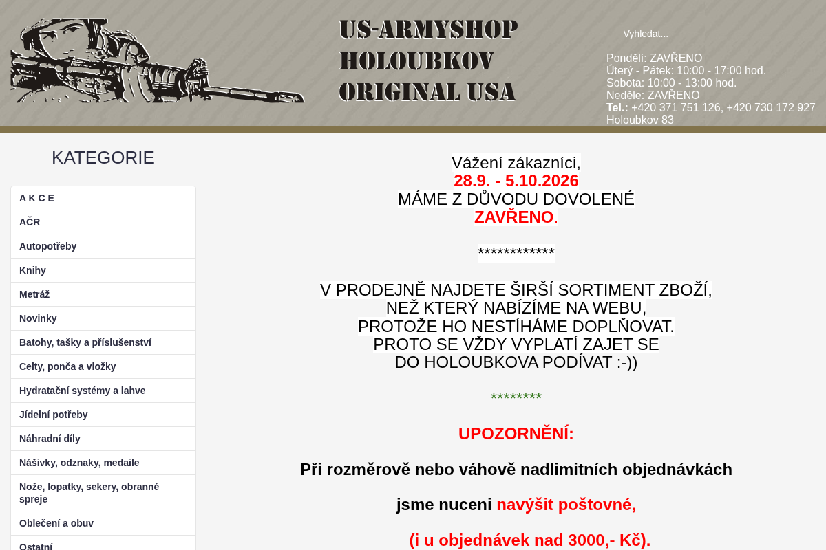 Us-armyshop.cz