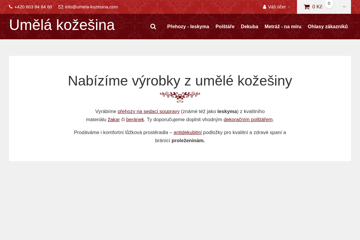 Umela-kozesina.com