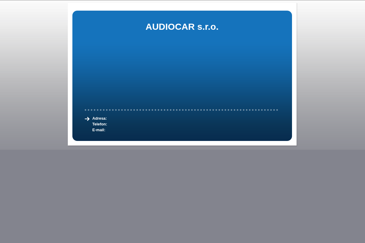 Audiocar.cz