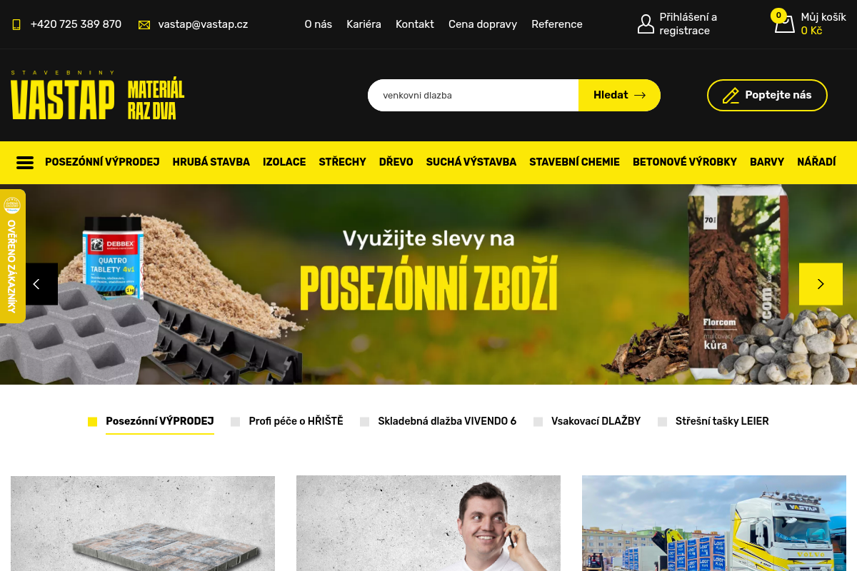 Stavebniny VASTAP Strání