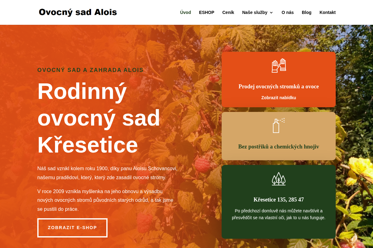 Ovocný sad Alois