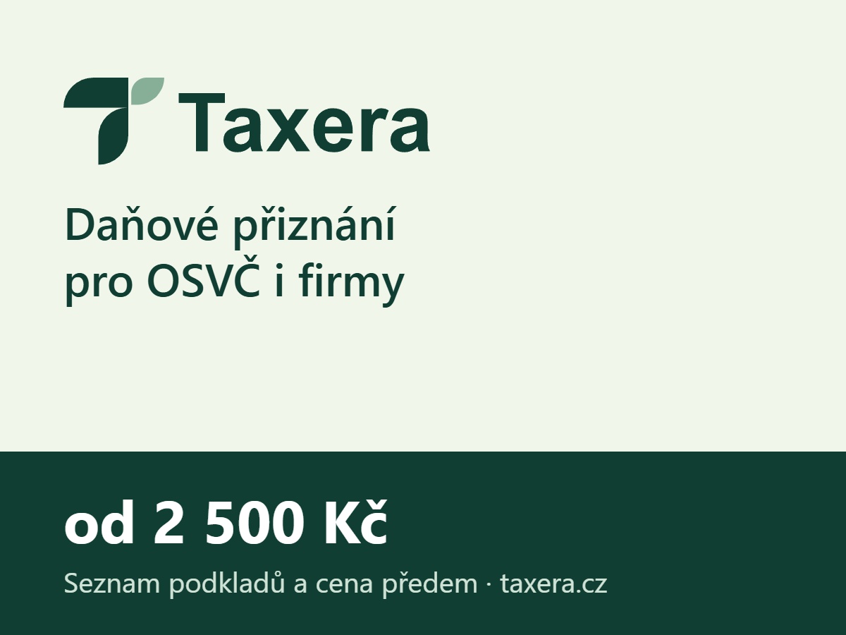 Daňové přiznání pro OSVČ i firmy