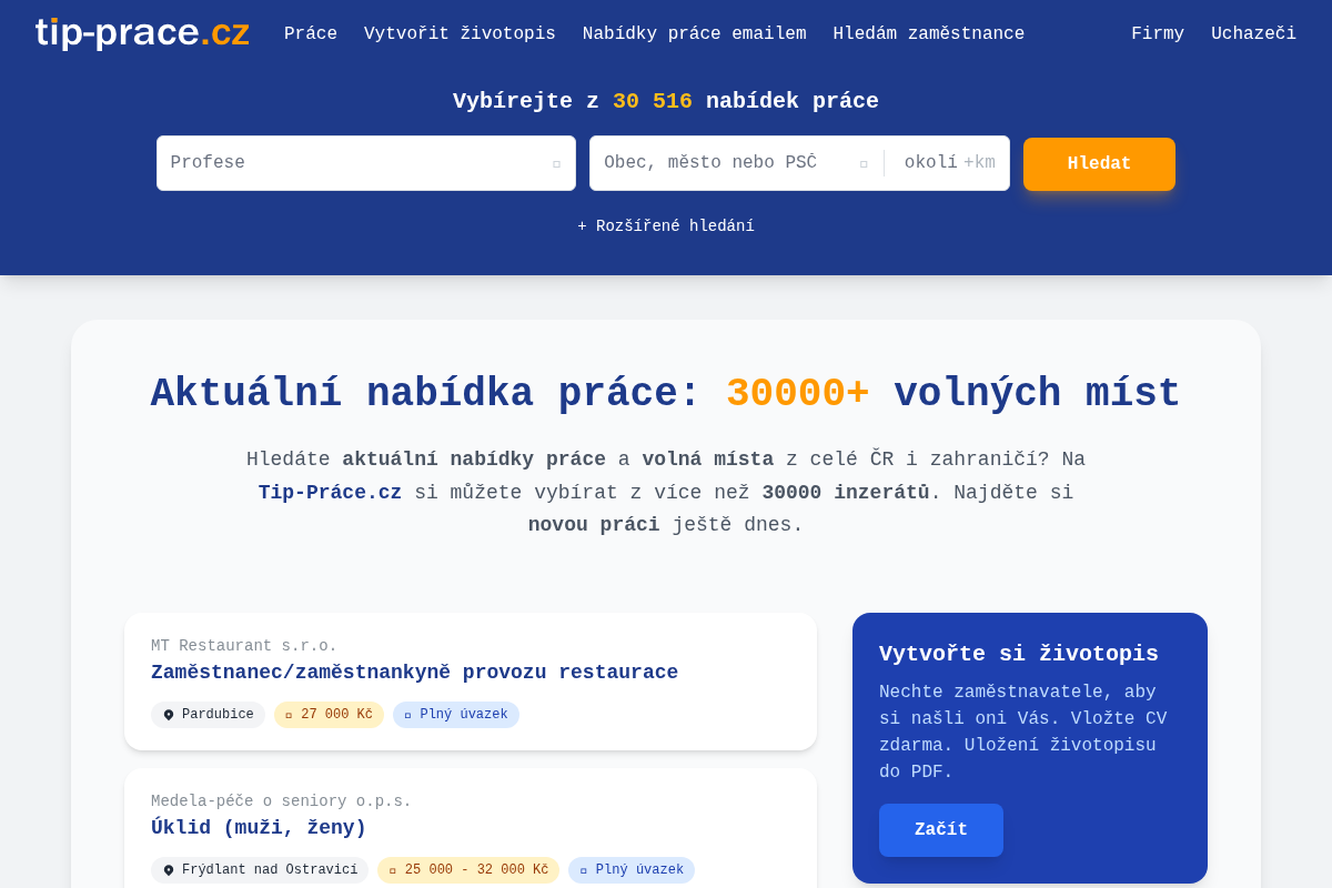 TIP-PRACE.cz