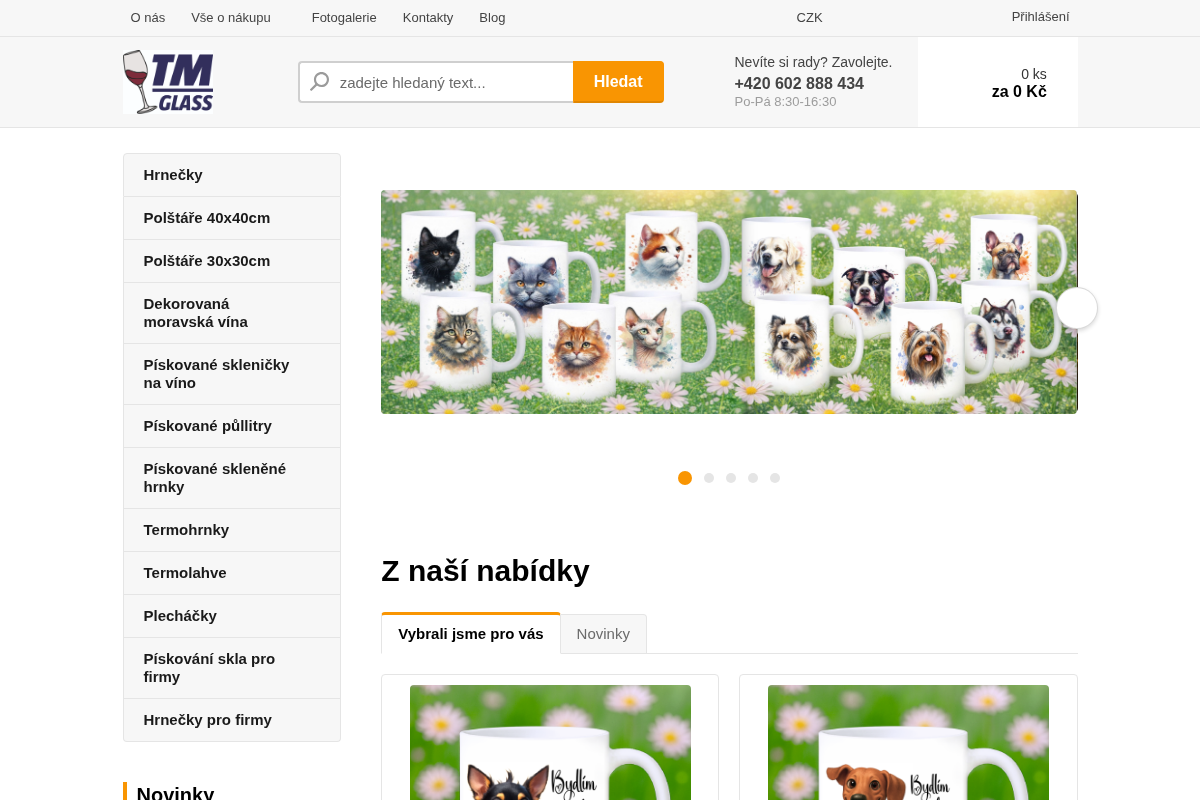 Tmglass.cz/e-shop