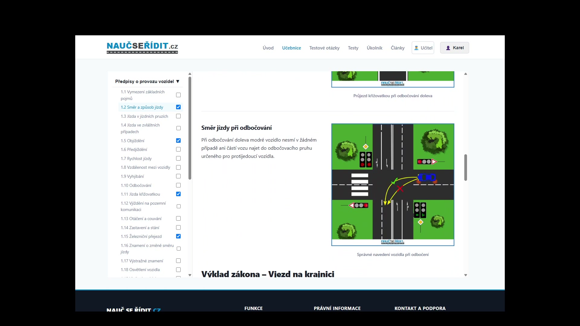 Nauč se řídit.cz – online učebnice autoškoly foto 2 (náhled videa)