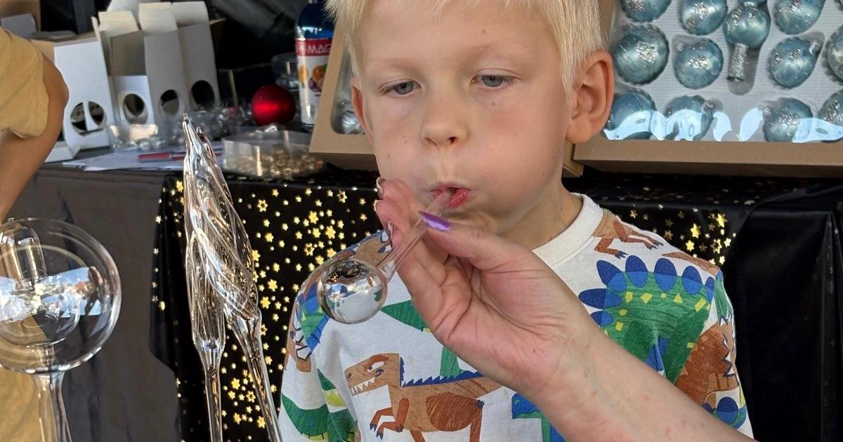 Živá ukázka práce se sklem na akce a festivaly