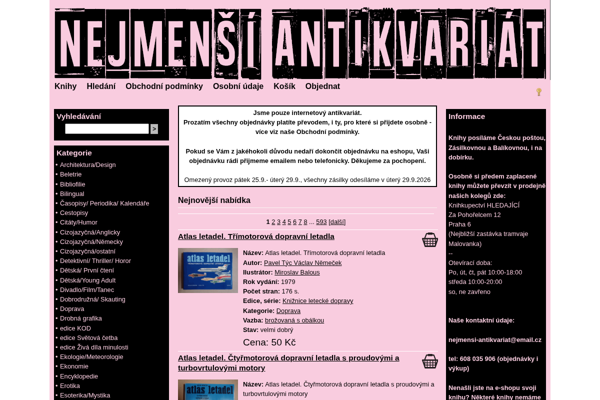 Nejmenší antikvariát