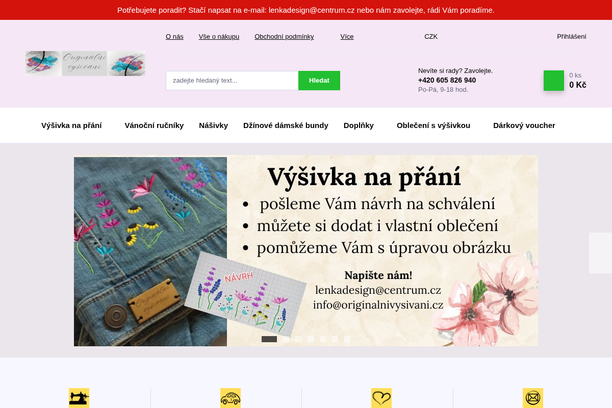 Originální vyšívání - Lenka Horáčková