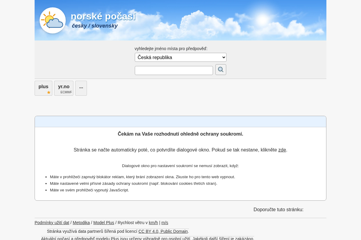 Norské počasí