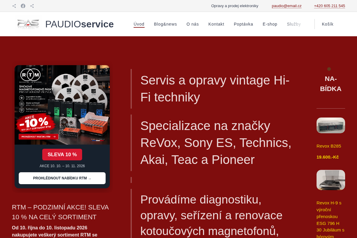 PAUDIO service - Pavel Bayer