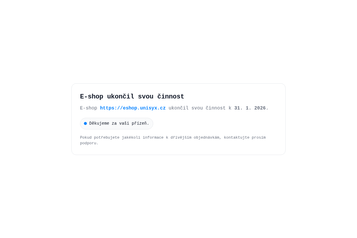 Eshop.unisyx.cz