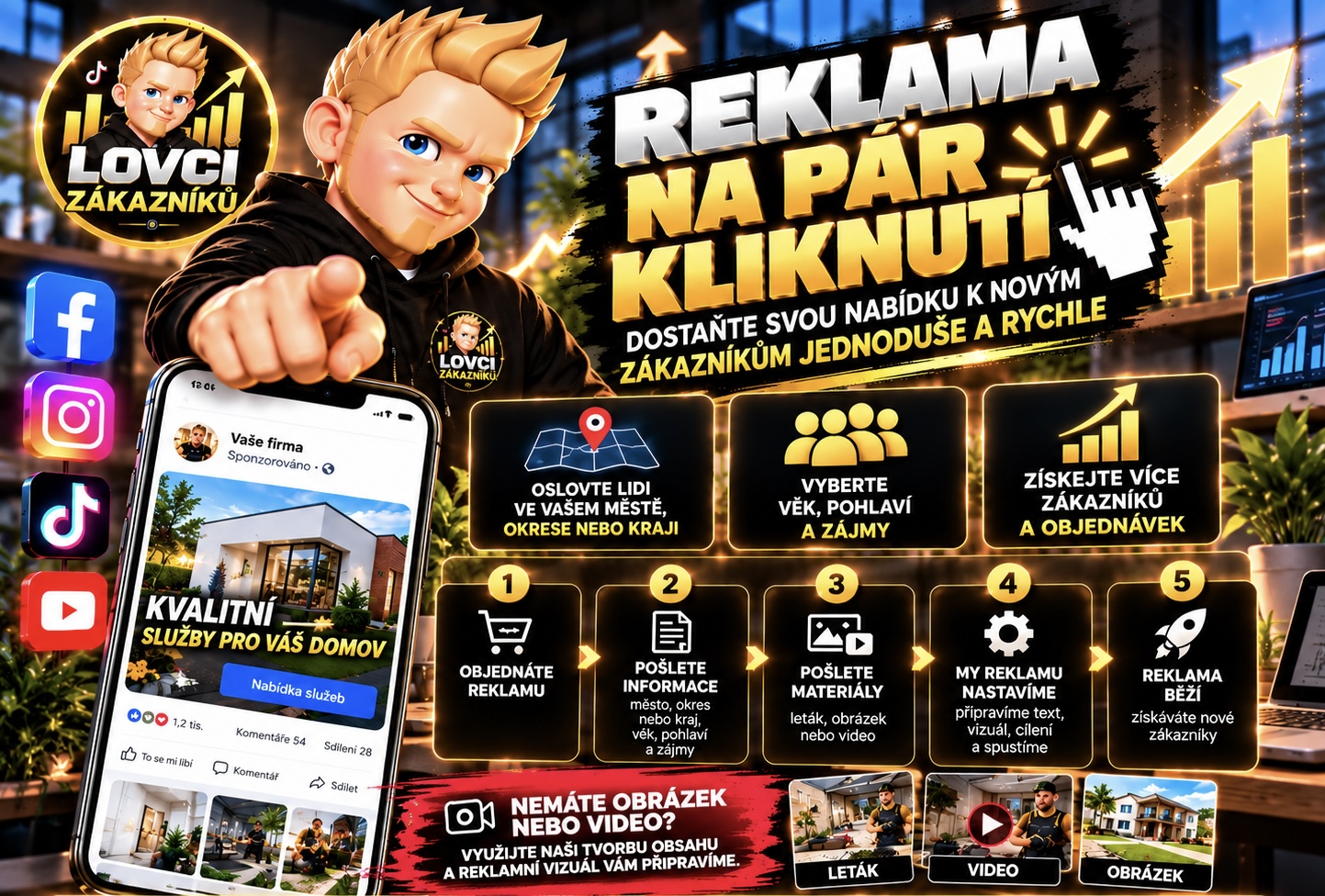 Reklama na pár kliknutí