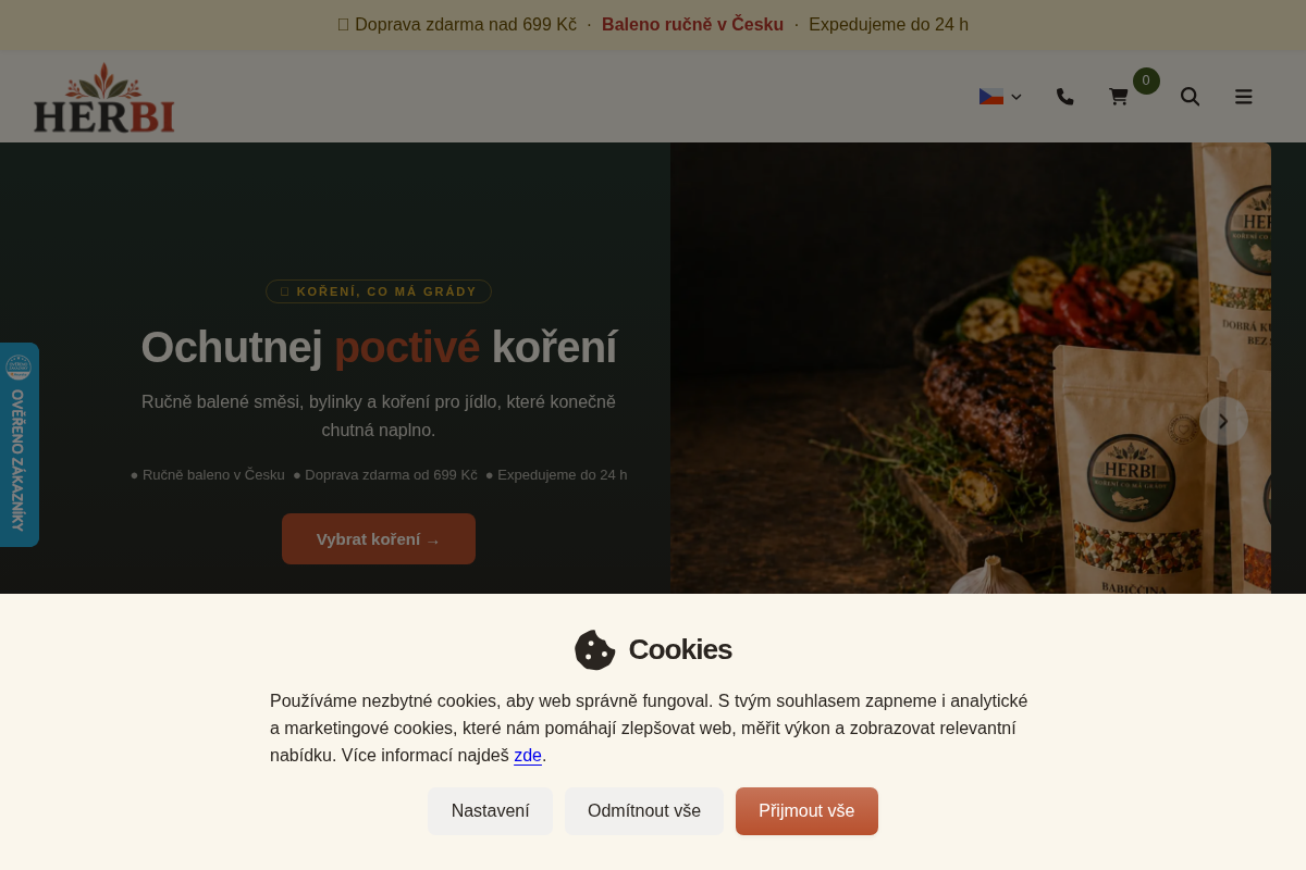 HERBI - koření, co má grády