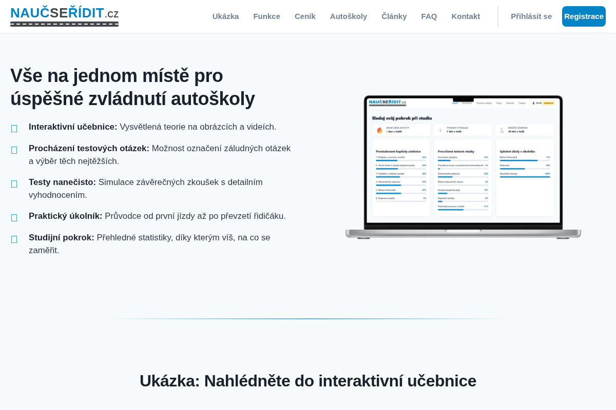 Nauč se řídit.cz – online učebnice autoškoly