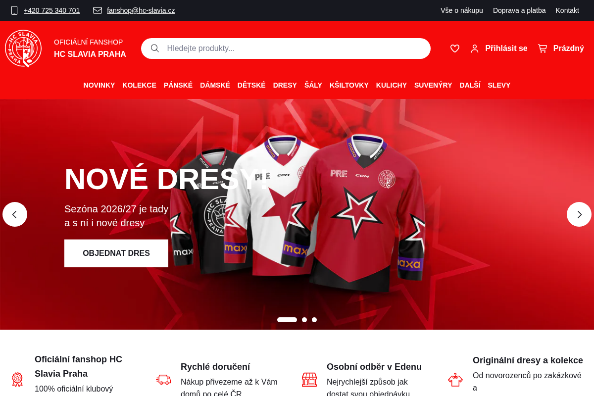 Fanshop HC Slavia Praha