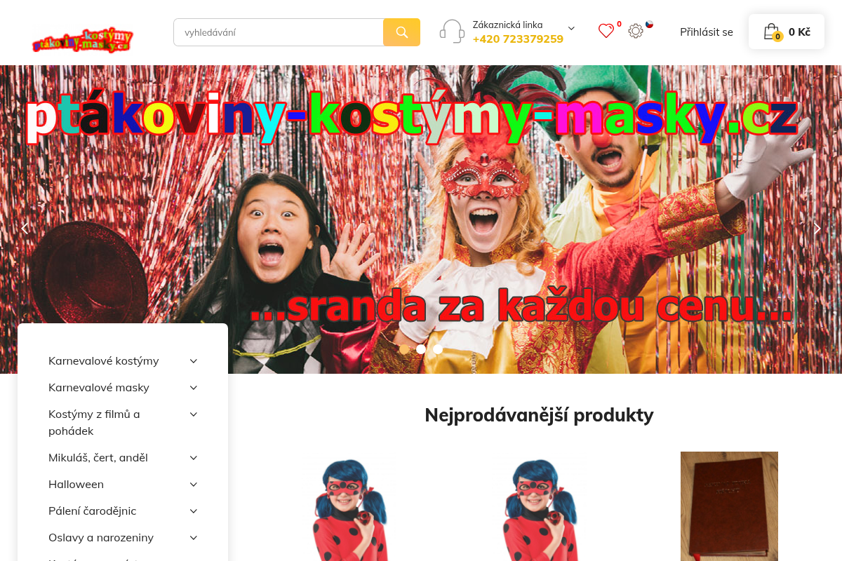Ptakoviny-kostymy-masky.cz