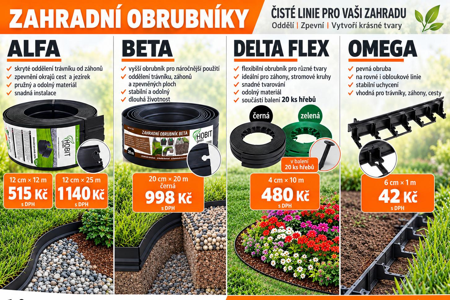 Karpem - zahradní obrubníky