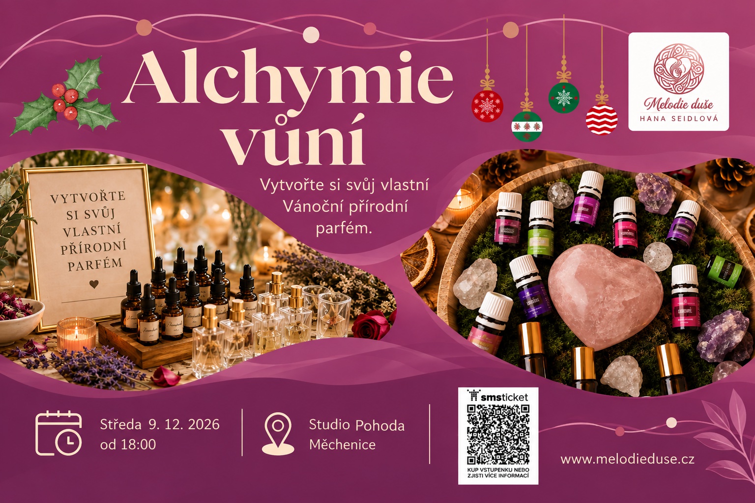 Výroba vánočního parfému