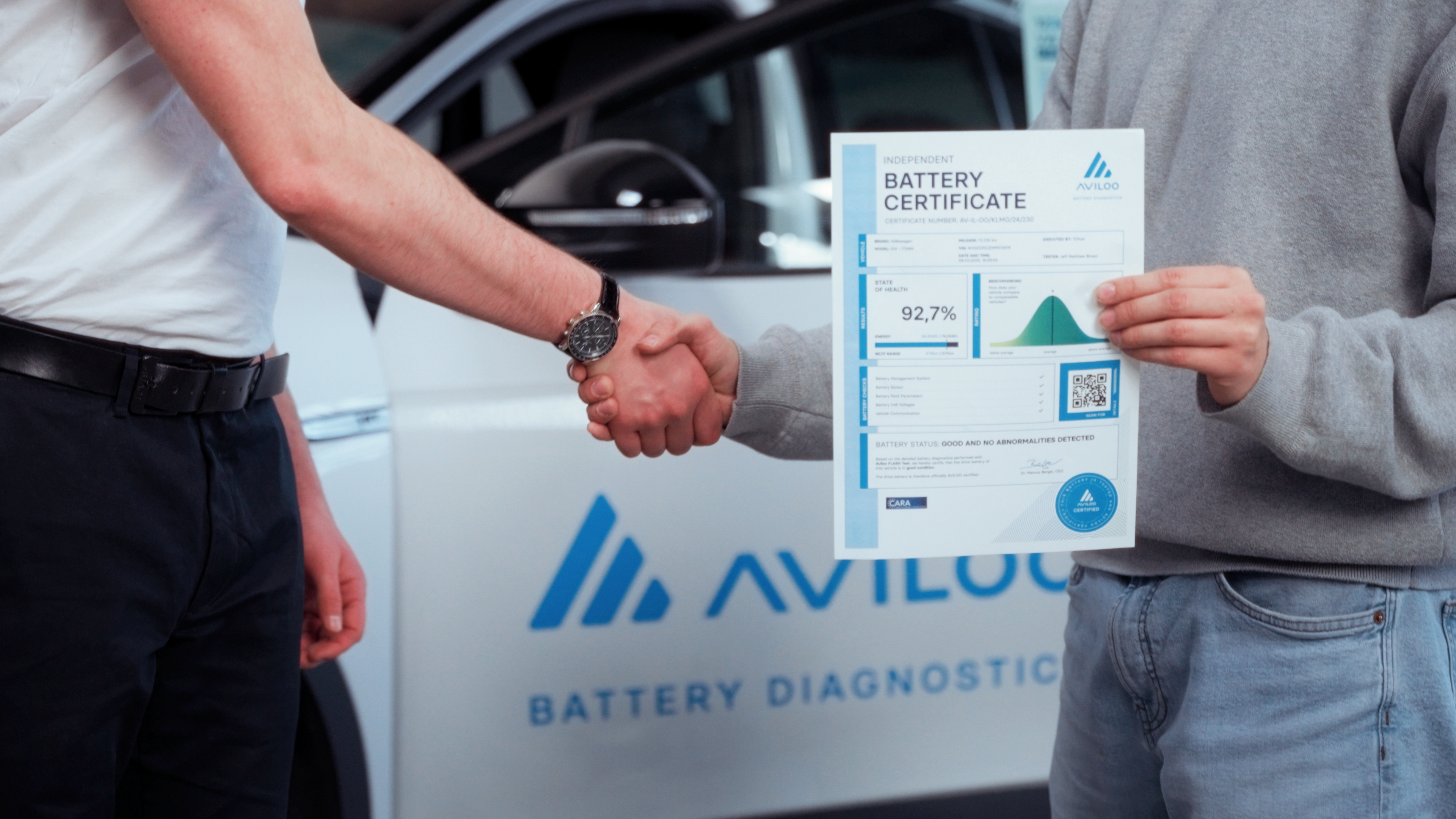 Certifikovaná diagnostika (Aviloo) trakčních baterií elektrovozů a PHEV