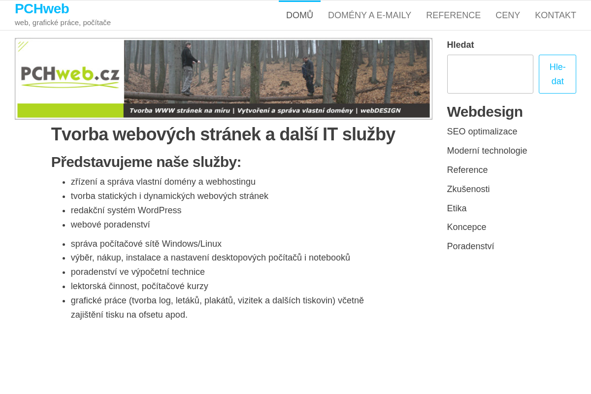 PCHweb.cz - Bc. Petr Chvatík