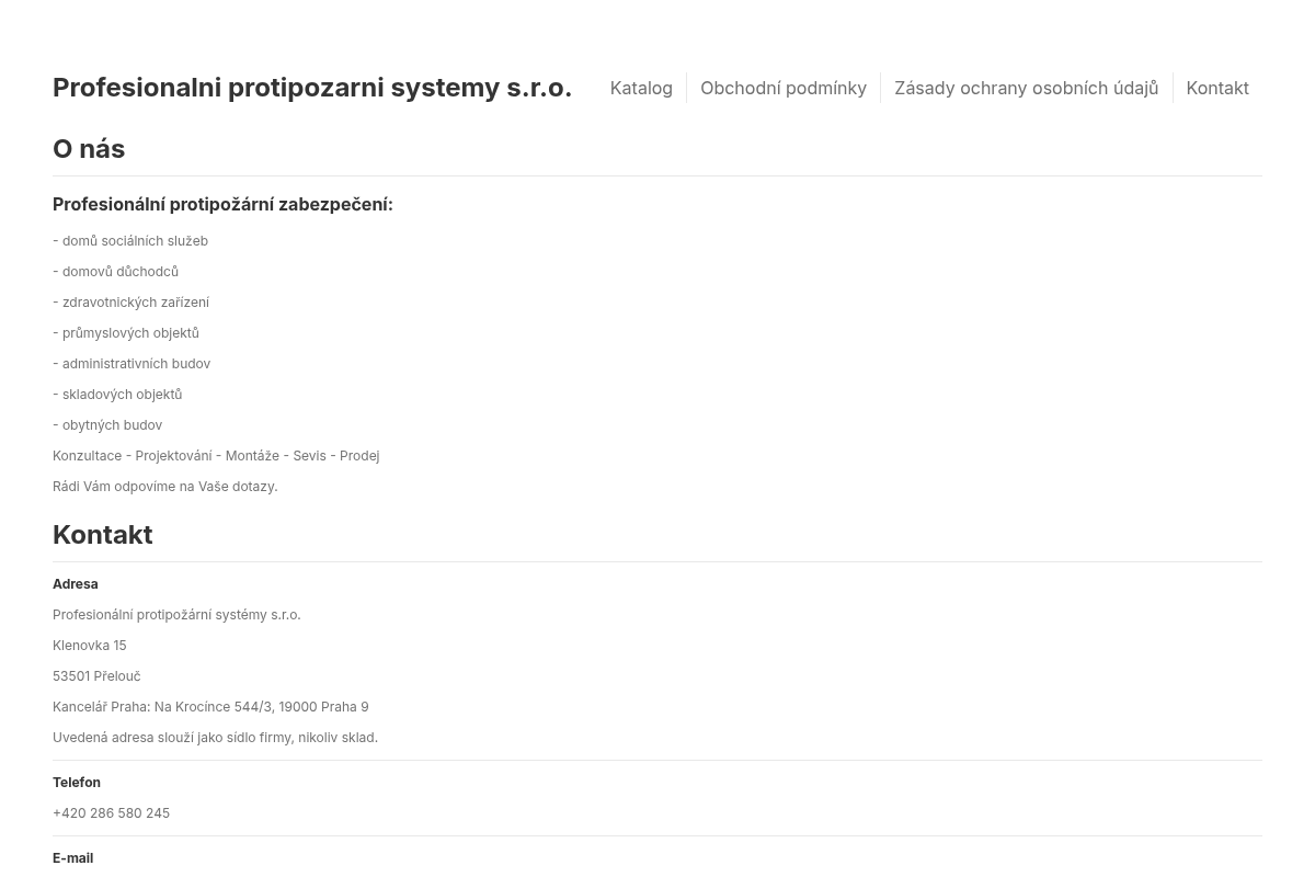 Protipozarni-systemy.com