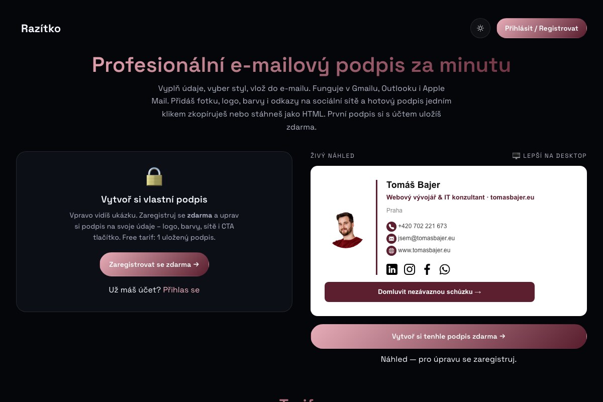 Weby Tomáš Bajer foto 3