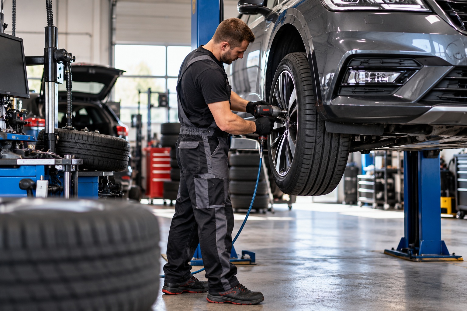 Pneuservis osobních automobilů
