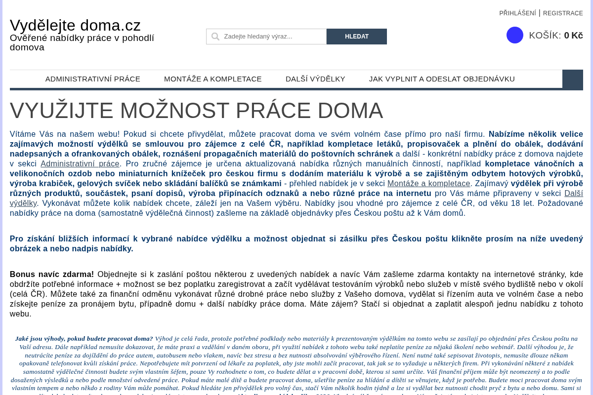 Vydelejtedoma.cz