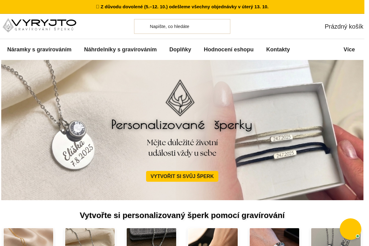 VYRYJTO | Gravírování šperků